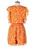 Slate & Willow 100% Polyester Polka Dots Orange Romper Size L - photo 2