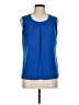 Kasper Blue Sleeveless Blouse Size M - photo 1