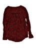 Gap Checkered-gingham Red Long Sleeve Button-Down Shirt Size 10 - photo 2