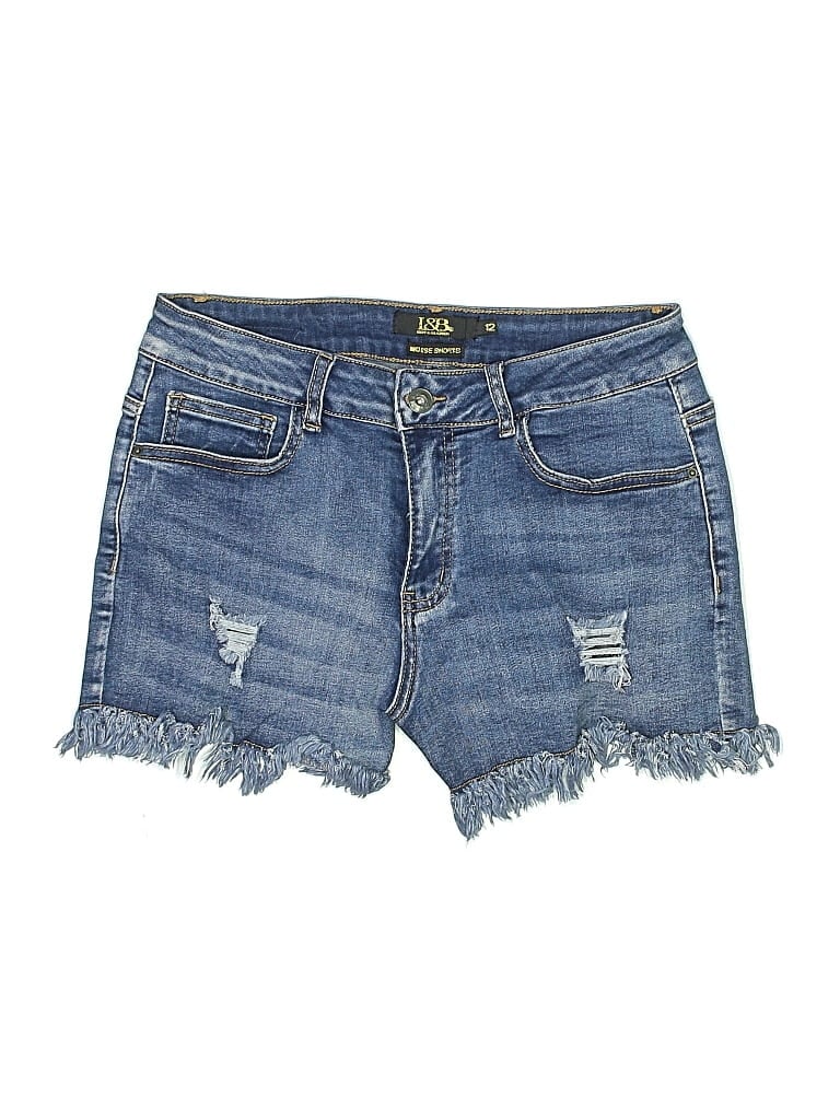 Pre-owned Lucky & Blessed Denim Shorts In Blue