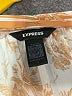 Express 100% Recycled Polyester Ivory Orange Kimono Size XL - photo 3