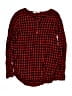 Gap Checkered-gingham Red Long Sleeve Button-Down Shirt Size 10 - photo 1