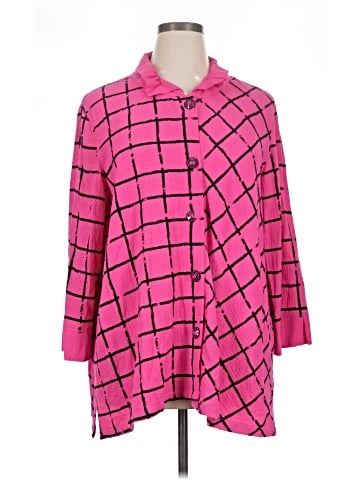Ali Miles 3/4 Sleeve Button-Down Shirt (view 1)