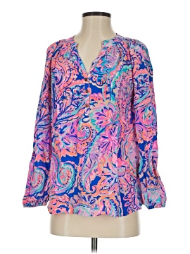 Lilly Pulitzer Long Sleeve Silk Top (view 1)