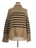 Gap 100% Cotton Stripes Tan Turtleneck Sweater Size XL (tall) - photo 1