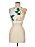 Missguided Silver White Sleeveless Blouse Size 8 - photo 1