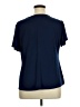 Notations Blue Short Sleeve Top Size XL - photo 2