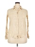 Lilly Pulitzer 100% Linen Tan Long Sleeve Button-Down Shirt Size L - photo 1