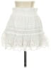 LoveShackFancy 100% Cotton Solid White Casual Skirt Size XS - photo 2