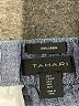 Tahari 100% Linen Chevron-herringbone Blue Shorts Size S - photo 3
