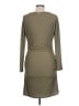 MICHAEL Michael Kors Solid Tan Casual Dress Size L - photo 2