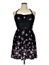 Derek Heart Floral Black Cocktail Dress Size XL - photo 1