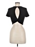 Shein Black Short Sleeve T-Shirt Size 6 - photo 2
