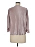 Express 100% Polyester Silver 3/4 Sleeve Blouse Size M - photo 2