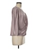 Express 100% Polyester Silver 3/4 Sleeve Blouse Size M - photo 4