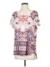 Style&Co 100% Polyester Pink Short Sleeve Blouse Size XL - photo 1