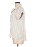 Hem & Thread 100% Rayon Ivory Short Sleeve Blouse Size L - photo 5