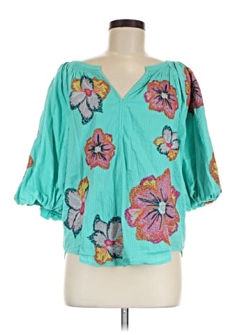 Maeve by Anthropologie 3/4 Sleeve Blouse (view 1)