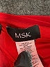 MSK 100% Polyester Red 3/4 Sleeve Blouse Size XL - photo 8