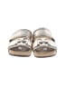 Sam Edelman 100% Leather Silver Sandals Size 8 - photo 2