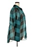 Lane Bryant 100% Polyester Color Block Teal Long Sleeve Blouse Size 22 - 24 Plus - photo 4