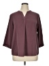 VIISHOW Maroon Burgundy 3/4 Sleeve Blouse Size XL - photo 1