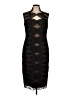 Tadashi Shoji 100% Polyester Argyle Black Cocktail Dress Size 10 - photo 1
