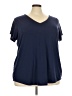 Torrid Blue Short Sleeve T-Shirt Size 4X Plus (4) - photo 1