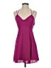 Express 100% Polyester Solid Purple Cocktail Dress Size 0 - photo 1