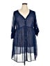 Torrid 100% Polyester Blue Casual Dress Size 2X Plus (2) - photo 1