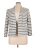 Kasper Stripes Gray Blazer Size 14 - photo 1