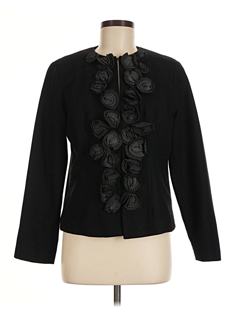 Pre-owned Coldwater Creek Wool Coat In Black