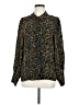 Just Paisley Gold Long Sleeve Blouse Size M - photo 1