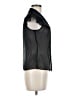 Ann Taylor LOFT 100% Polyester Black Short Sleeve Blouse Size 6 Petite - photo 4