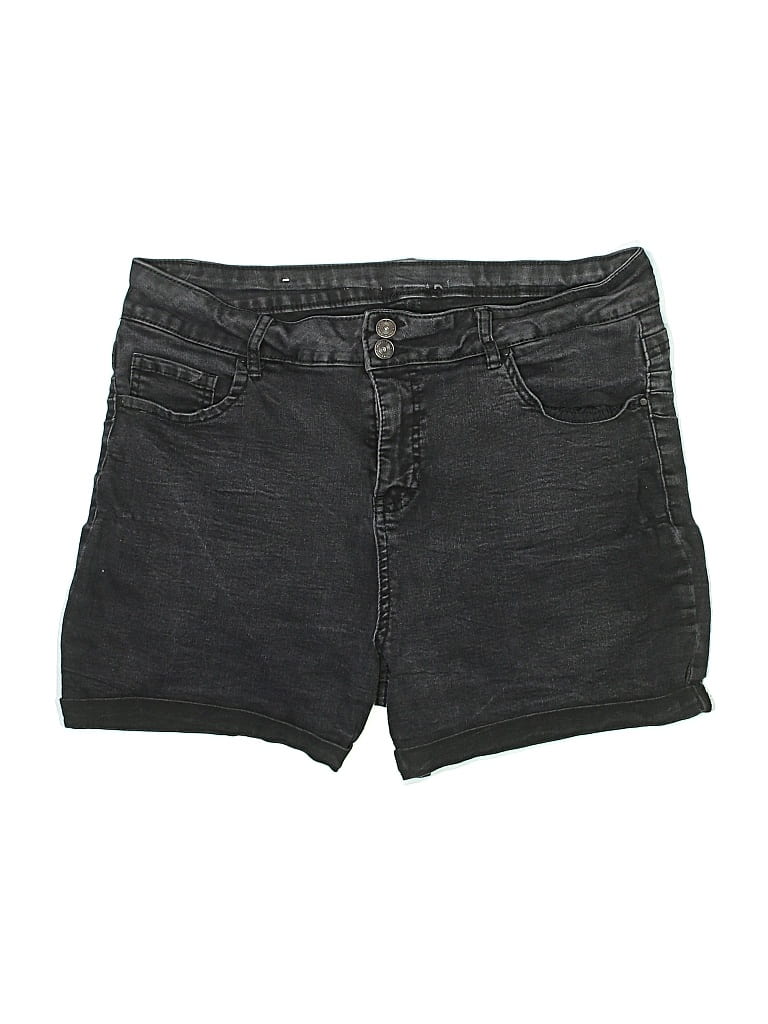 Pre-owned Vanilla Star Denim Shorts In Black