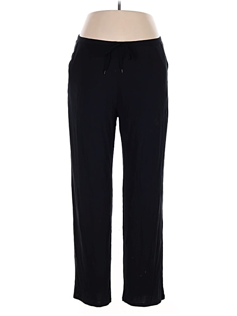 Pre-owned Cuddl Duds Casual Pants In Black