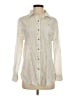 Marine Layer Hearts Ivory Long Sleeve Button-Down Shirt Size S - photo 1