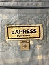 Express 100% Lyocell Blue Long Sleeve Button-Down Shirt Size M - photo 7
