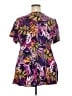 Torrid Purple Short Sleeve Blouse Size 2X (2) - photo 2