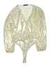Boohoo Metallic Gold Bodysuit Size 16 - photo 1