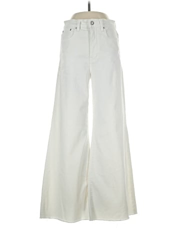 Madewell Flared Wide-Leg Crop Jeans in Pure White (view 1)