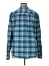 Gap Plaid Teal Long Sleeve Blouse Size XL (tall) - photo 2