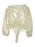 Boohoo Metallic Gold Bodysuit Size 16 - photo 2