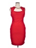 Bisou Bisou Solid Red Cocktail Dress Size 16 - photo 1