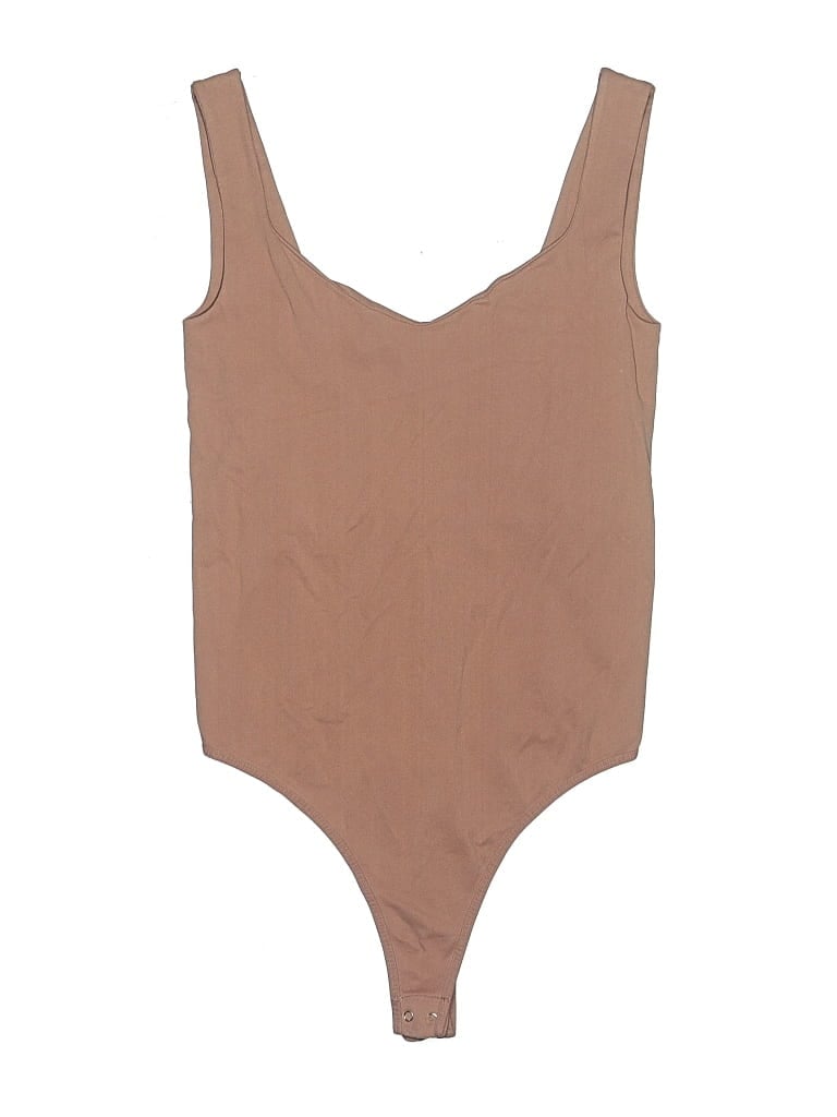 Pre-owned Intimately By Free People Bodysuit In Tan