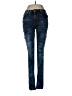 Red Bottoms Hearts Blue Jeans Size 7 - photo 1
