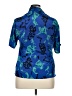 Unbranded Blue Short Sleeve Blouse Size XL (estimated) - photo 2