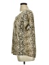 Jaclyn Smith Animal Print Gold Short Sleeve Blouse Size XL - photo 5