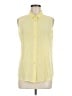 Equipment 100% Silk Yellow Sleeveless Silk Top Size M - photo 1