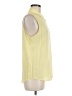 Equipment 100% Silk Yellow Sleeveless Silk Top Size M - photo 4